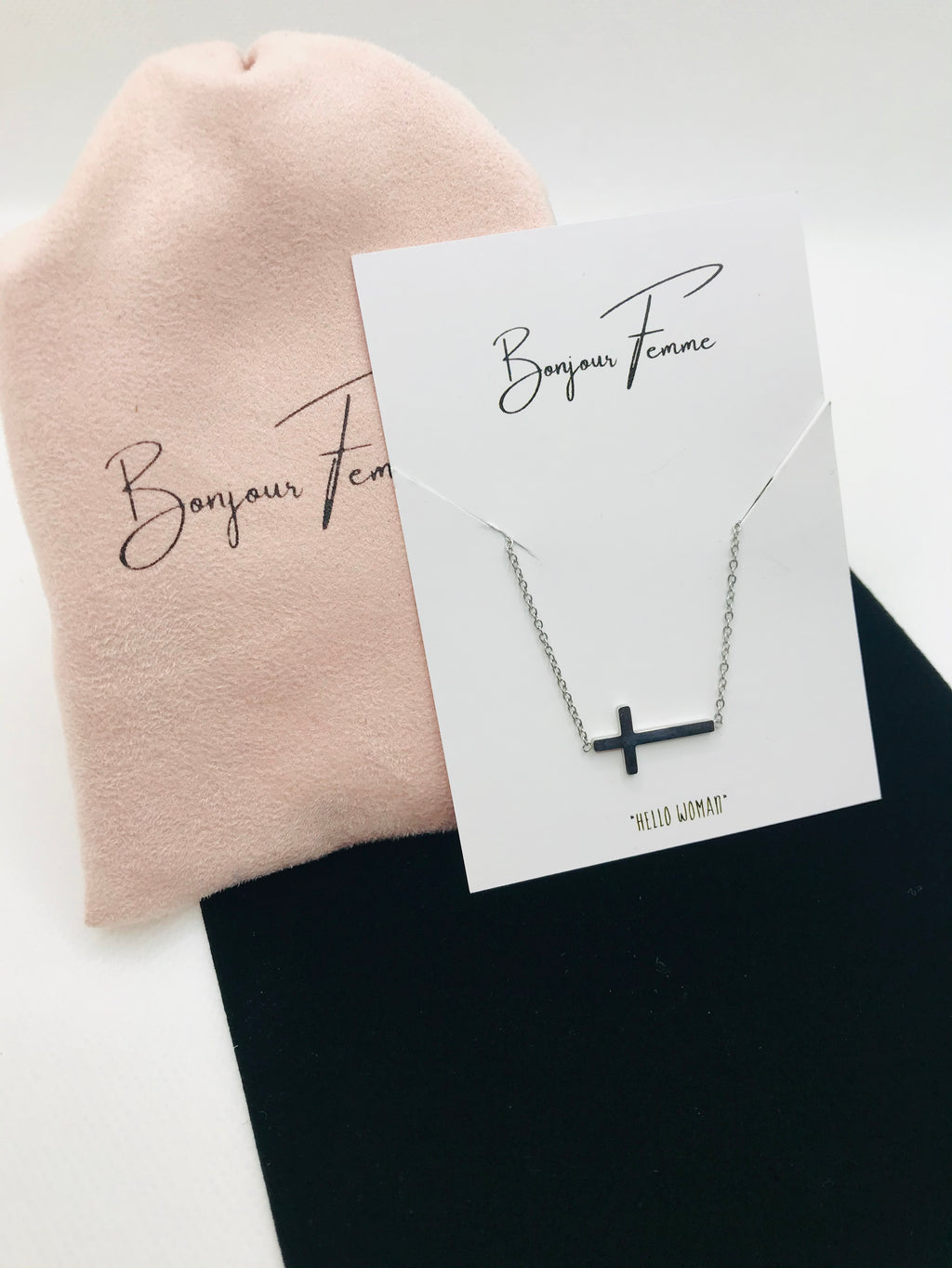 Cross Side Necklace