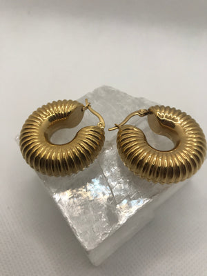 Croissant Hoop Earrings